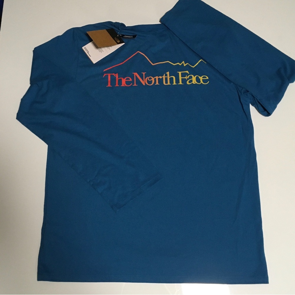 The North Face Long-Sleeve (L/S) Trail Tee T-Shirt Mens Sz L 50/50 Blue NEW NWT - Picture 4 of 8